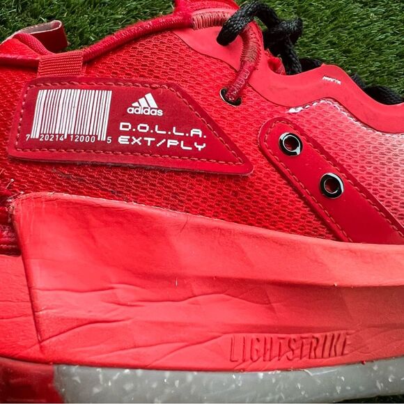 Adidas Dame 7 EXTPLY R.C.O.T.A H68986 Men’s Size 13.5 Basketball Red White Shoes - Picture 5 of 11